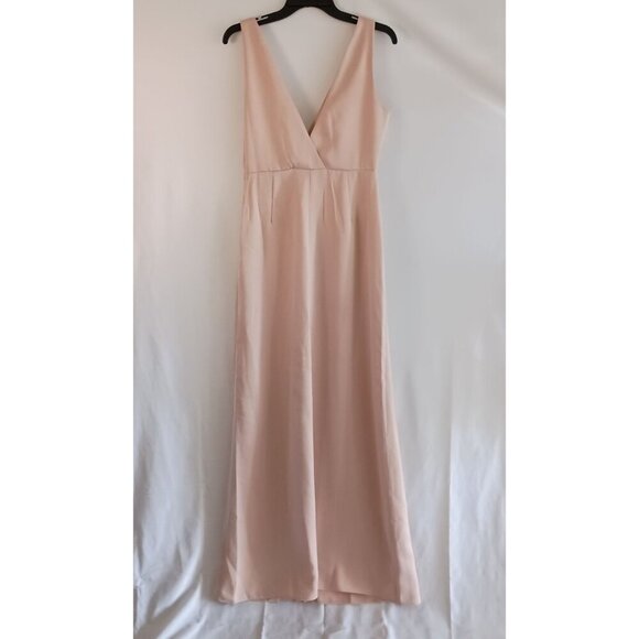 BHLDN Anthropologie Pale Pink Gown Prom Formal Wedding Size 8 - Picture 5 of 16